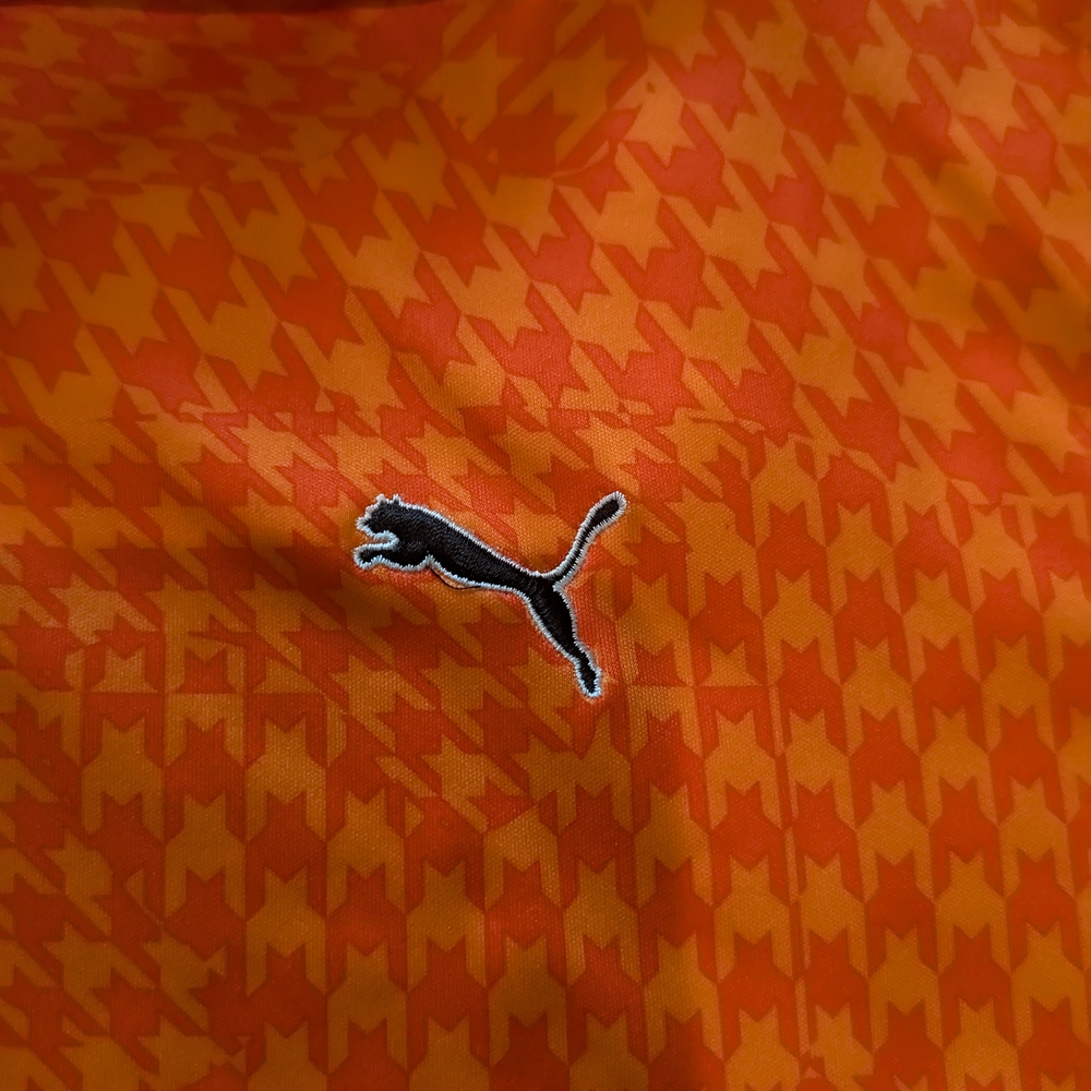 Puma Bold Orange Houndstooth Tee